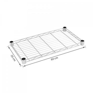 Imagem de Prateleira Avulsa Aço 60x35cm Ajustável - Maxime Utilidades