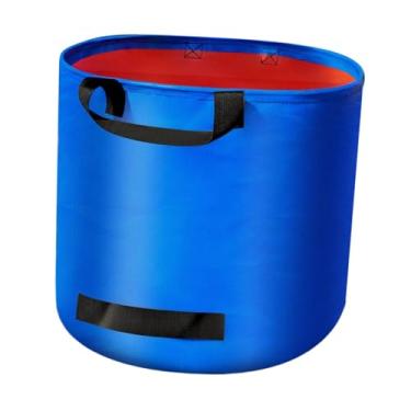 Imagem de Generic Saco de lixo de jardim, saco coletor de folhas, recipiente de armazenamento com alças reforçadas para detritos de gramado, jardinagem ao ar livre, 200l