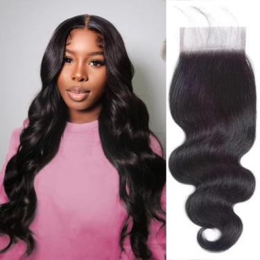 Imagem de Fecho de renda Boopwine Hair Body Wave 35 cm Brazilian Hair