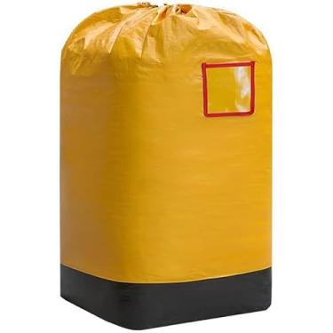 Imagem de Saco De Corda De Armazenamento Grande, Saco De Lavanderia à Prova D'água De 106 X 47 Cm Saco De Embalagem Para Mudança De Casa/Brinquedos/Edredom/Viagens/Artigos Diversos, Yellow