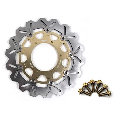 Imagem de Arashi Rotor de disco de freio dianteiro com parafusos de montagem para BMW F650GS 2001-2012 ABS 01-11, F650ST 97-01, G650GS 09-16, acessórios de substituição de motocicleta dourados