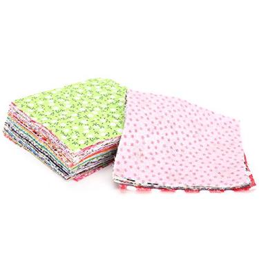 Imagem de RiToEasysports Remendo Quadrado de Algodão Com Flores de Trabalho, Artesanato de Costura, 100 Peças, Acessórios de Roupas para Bolsas, Bolsas e Roupas de bebê