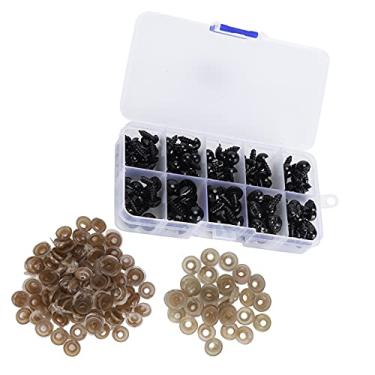 Imagem de Acouto Olhos e Narizes de Plástico Com Arruelas para Bonecos de Pelúcia, Ursinhos de Pelúcia e Projetos de Artesanato DIY