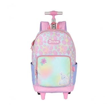 Imagem de Mochila Com Rodas Stitch Rosa - Unico Rosa