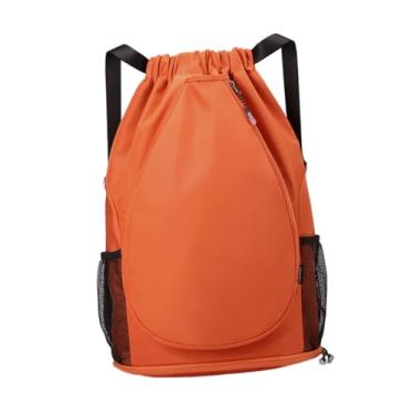 Imagem de YIJU Mochila de tênis, bolsa para tênis, presente, equipamento esportivo, mochila para raquete de badminton, bolsa para viagens, bolas e acessórios de, Laranja