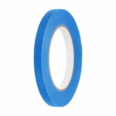 Imagem de HARFINGTON Fita adesiva colorida de 3/20.3 cm x 54.6 jardas, papel crepe universal, fita adesiva colorida para pintura, desenho, faça você mesmo, etiquetagem artesanal, selagem, azul escuro