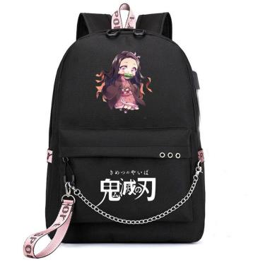 Imagem de Mochila escolar Demons Slayers Anime Schoolbag para crianças