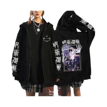 Imagem de Moletom Unissex Com Capuz E Zíper Estampado Jujutsu Kaisen Ryomen Suku
