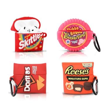 Imagem de XMBYGY - Capas de silicone à prova de choque para AirPods 4 (2024), com carga e mosquetão