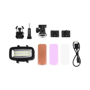 Imagem de Adaptador De Luz Para Câmera À Prova d'Água PULUZ IPX8 LED Para GoPro 