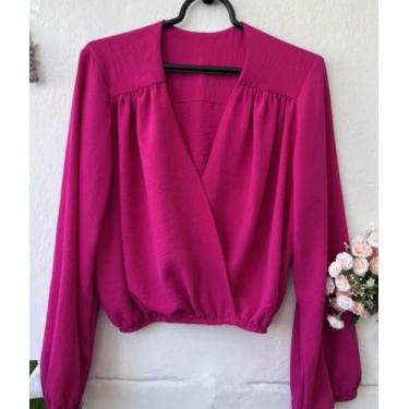 Imagem de Cropped Blusa Oncinha Onça Manga Princesa Plus Size GG G1 G2 - Nany - 