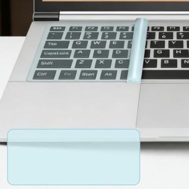 Imagem de Capa de silicone para teclado, protetor de teclado transparente para laptop, protetor de teclado à prova d'água para laptop, película fina para facilitar a limpeza