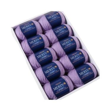 Imagem de Fio De Lã Fina De 500g Para Tricô Artesanal DIY Moda Outono Inverno Pa