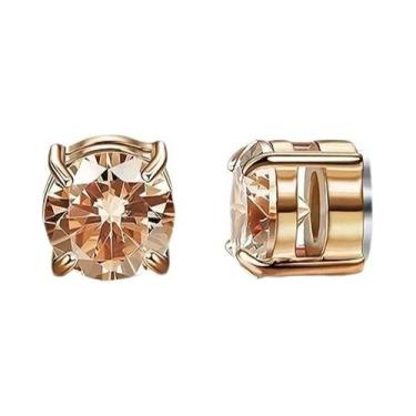 Imagem de Brincos Magnéticos Masculinos Elegantes De Aço Inoxidável Banhados a O