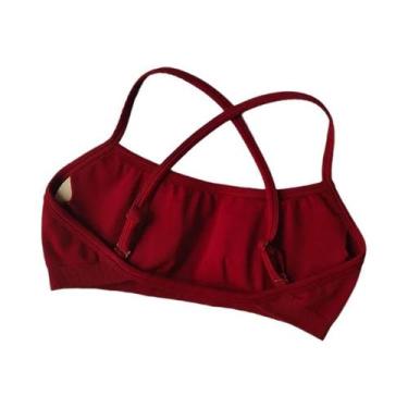 Imagem de Sutiãs De Yoga E Fitness Femininos Sem Costura Em Nylon, Tops Respiráv