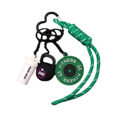 Imagem de Chaveiro Mini Haltere 3D Para Mulheres, Pingente De Bolsa De Fitness, 