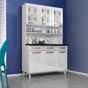 Imagem de Armário De Cozinha Aço Kit Telasul Mirage New Branco