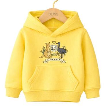 Imagem de Moletom Canguru Infantil Estampa Austrália Canguru Passáro 1026 Colori