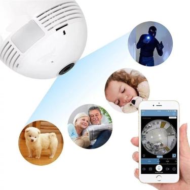 Imagem de Lâmpada Espiã Segurança Ip P/ Celular, Android Ios