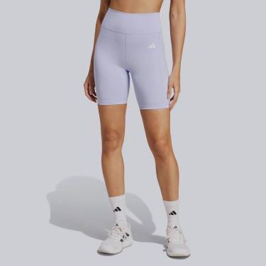 Imagem de Bermuda Adidas Optime Essentials Feminina Lilás-Feminino