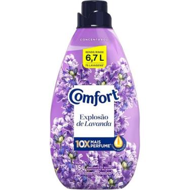 Imagem de Amaciante Roupas Concentrado Lavanda Frasco Comfort 1,5l