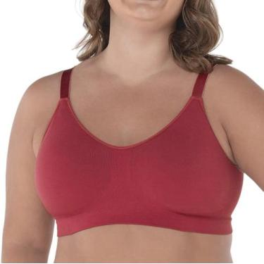 Imagem de Sutiã Confort Ultraleve Sem Costura Plus Size Demillus 061146, Goiaba,
