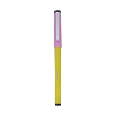 Imagem de Caneta Esferográfica Molin do Brasil Boss Escrita Azul 0,7MM 1 Unidade Rosa e Amarelo