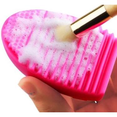 Imagem de Esponja Limpa Pincel De Silicone Pink - Comprar e Usar