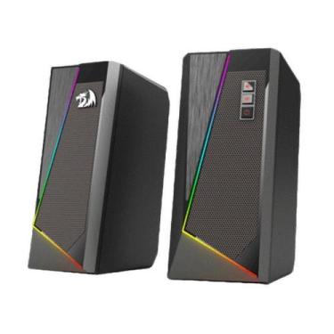 Imagem de Caixa de Som Gamer Redragon Anvil RGB 2.0 Estéreo PC TV Graves imersiv