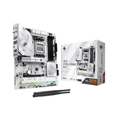 Imagem de ASRock Placa mãe X870 Steel Legend WiFi 7 AMD Ryzen Socket AM5 ATX DDR5 DIMMs 8000 MHz 256 GB SATA3 6.0 Gb/s USB4 M.2