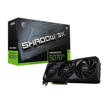 Imagem de Placa de Vídeo MSI NVIDIA GeForce RTX 5070TI SHADOW 3X OC, 16GB, GDDR7