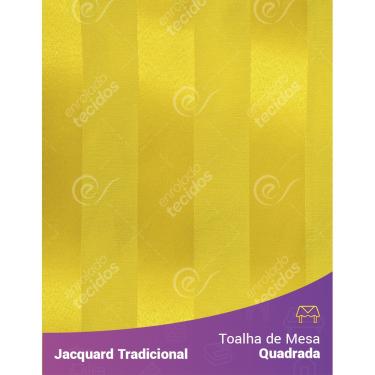 Toalha de Mesa Retangular em Tecido Jacquard Estampado Floral Azul Amarelo  e Verde - Enrolado Tecidos