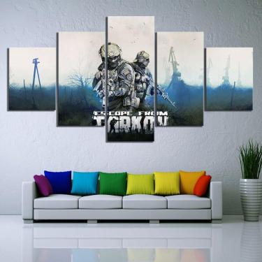 Imagem de Quadro Decorativos Escape from Kortov 5 peças 130x65 1
