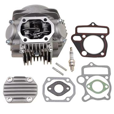 Imagem de GOOFIT 52,4 mm Cabeça de Cilindro Completa Montagem de Válvulas Reposição para Apollo CRF Lifan 125cc Motor Horizontal Motocicleta Chinesa ATV Go Kart Bicicleta Sujeira
