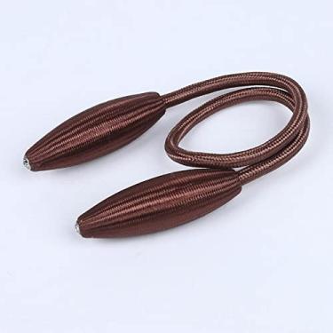 Imagem de Suportes de cortina Fivela de cortina de metal Cinta de cortina sem perfuração Corda de cortina simples de estilo europeu, T8,2 PCS
