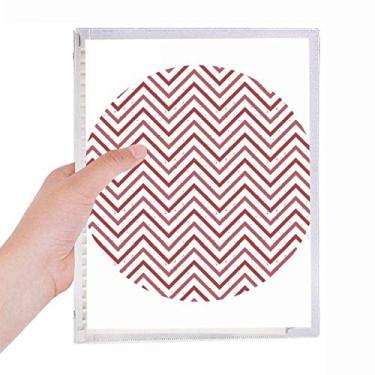 Imagem de Caderno de decoração branco com estampa vermelha de Natal, diário de folhas soltas recarregável