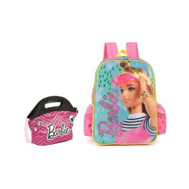 Imagem de Kit Escolar Mochila De Costas + Lancheira Barbie Modelo