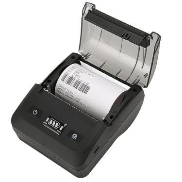 Imagem de Impressora de Recibos Térmica de 80 Mm, Mini Impressora de Recibos Bluetooth de 50 a 80 Mm/s Compatível Com ESC POS para Win, Impressora Térmica de 203 DPI Tipo C para (Plugue