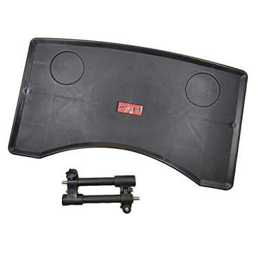 Imagem de kesoto Bandeja de mesa para cadeira de rodas com porta-copos/laptop sobre a cama, mesa lateral de cabeceira universal para leitura