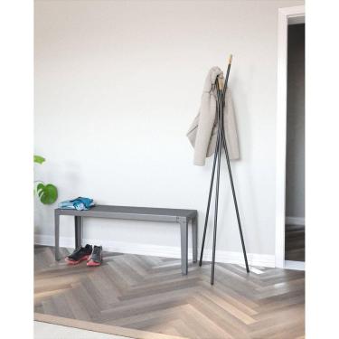 Imagem de Cabideiro em Aço 170cm Porto Seguro Preto Fosco