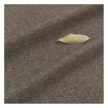 Imagem de Costura e Tecido Tecido Macio De Algodão E Linho De 1 A 3 Jardas, Tecido De Costura De Cor Sólida Para Móveis Estofados, Material De Pano Para Almofadas De Sofá E Toalhas De Mesa (Color : Brown, Siz