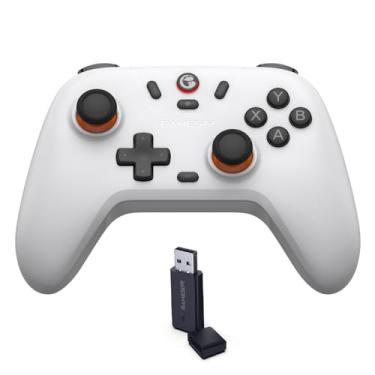 Imagem de GameSir Nova Lite 2.4g Controller for PC, Steam, Switch, iOS and Android devices, Wireless Gaming Gamepad with Hall Effect Joysticks, Turbo Function - （White）
