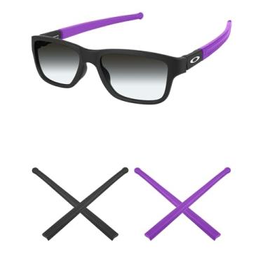 Imagem de Mryok Meias de substituição para óculos Oakley Marshal MNP Glass – Opções, Roxo e preto, One Size
