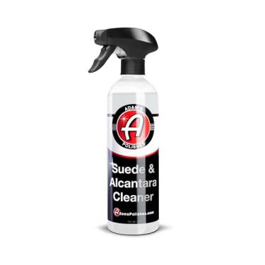 Imagem de Limpador Adam's Suede & Alcantara (473 ml) – Limpador automotivo profissional de microcamurça para interiores de carros, estofados, sapatos, roupas, remove manchas e atualiza o material de camurça