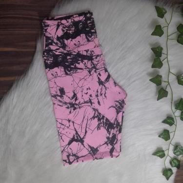 Imagem de Bermuda Marmorizada Ciclista Academia - bella fitness , Rosa bb, G