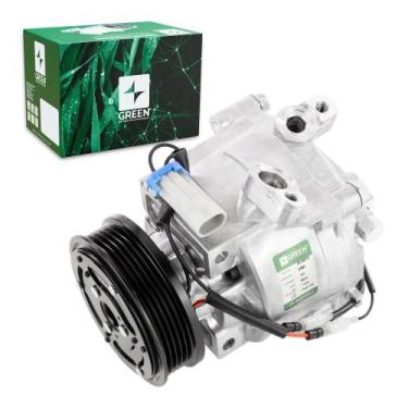 Imagem de Compressor de Ar p/ Onix 2013 a 2022, Spin, Prisma...13 a 19 - Green, 