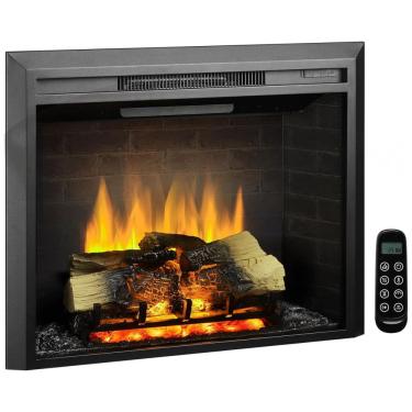Imagem de Lareira Elétrica de Embutir A61x77L com Controle Remoto e Som de Fogo, 1500W, 110v, LEGEND FLAME EF263, Preto
