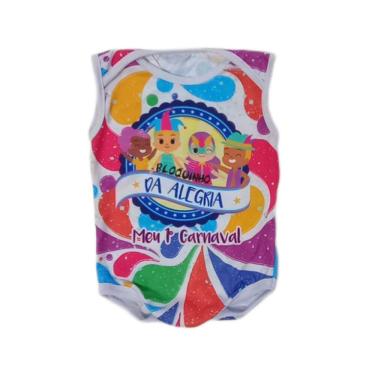 Imagem de Body Abadá de Bebê Carnaval Bloquinho Festa Mesversario