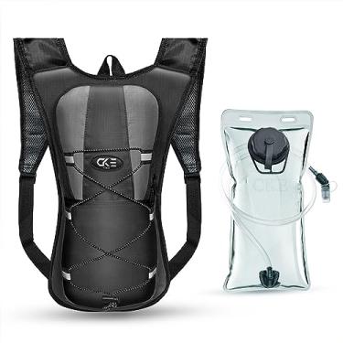 Imagem de CKE Mochila De Hidratação Com Bexiga De Hidratação 2L, Mochila De Água Camelback Para Homens, Mulheres, Crianças, Para Caminhadas, Corrida, Ciclismo, Esqui, Acampamento