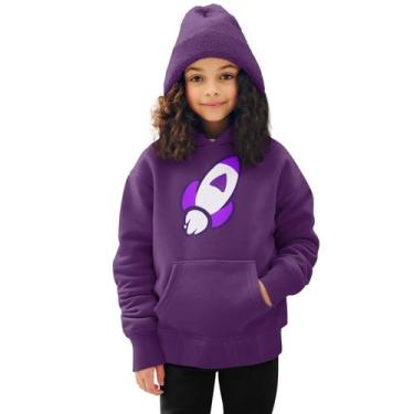 Imagem de Moleton Infantil Roxo Katlen Dos Rosas Novo Elemento  - VERLITCH, Roxo